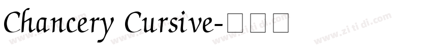 Chancery Cursive字体转换
